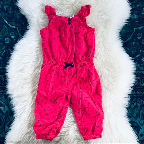 (3) Carter’s Jumpers Hearts Floral Tank Neon Pants - Picture 5 of 5